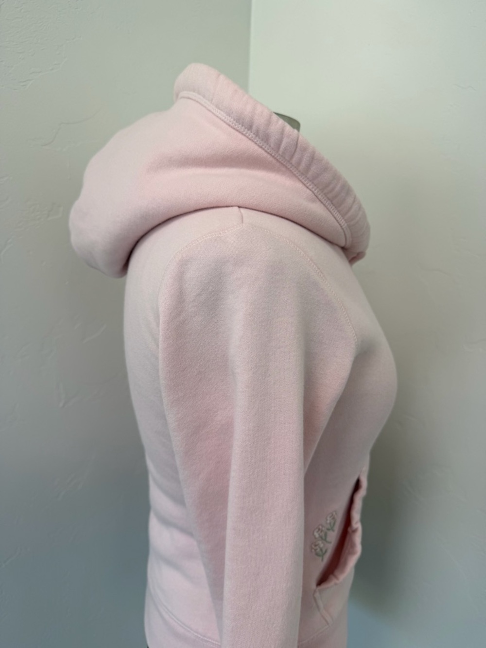 Hollister x Crocs Sherpa-Lined Zip-Up Pink Milk Hoodie Jacket Size S - Picture 7 of 14